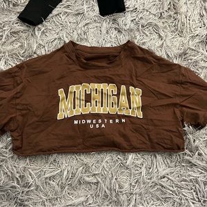 Cropped Michigan T-shirt